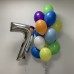 Набор шариков С Днем Рождения (happy birthday) с цифрой