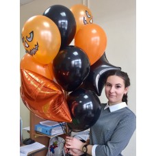 Букет на Хэллоуин (Halloween) из гелиевых шариков