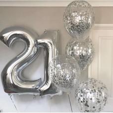 Набор из шаров на 21 год