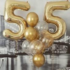 Букет Супер юбилей для самой-самой на 55 лет