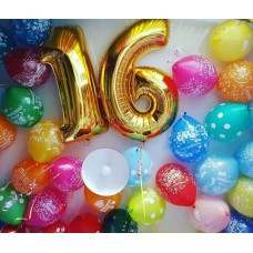 Гелевые шары 16 лет